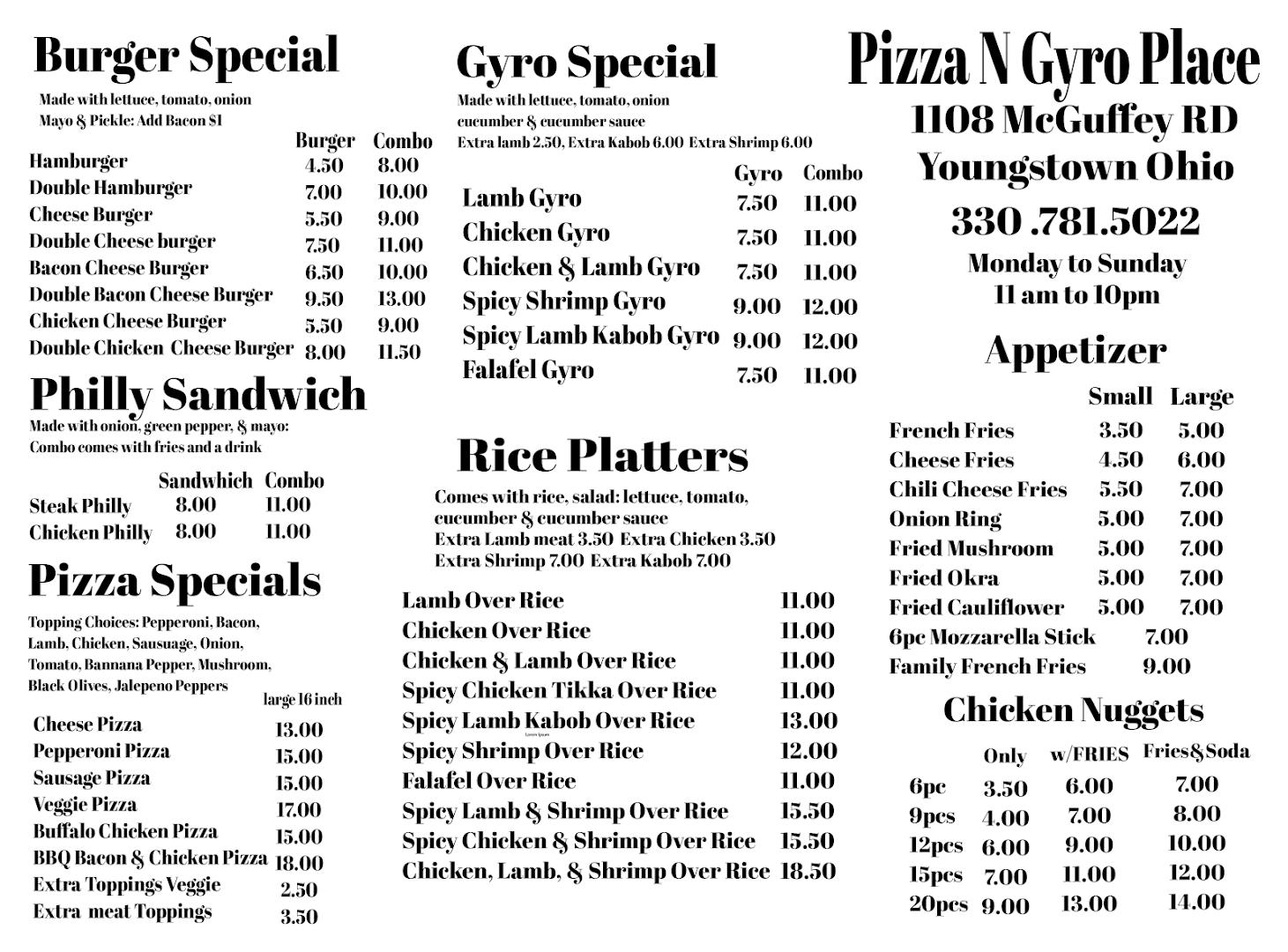 Pizza N Gyro Place